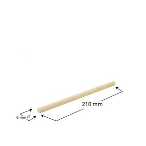 Cannucce di Carta Biodegradabili, Lunghe 15cm, Diametro 6mm, Compostabili, Marroni, Usa e Getta - Product Image 2