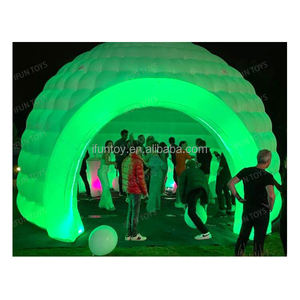 Tente dôme gonflable blanche de 10 mètres de type étendu avec tunnel / Tente dôme gonflable sportive Modèle IF-DTT001 pour mariage / <span class=keywords><strong>camping</strong></span> - Product Image 4