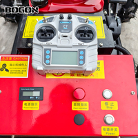 Nouvelle tondeuse à gazon télécommandée autotractée de type mini-chenille de qualité industrielle avec bac de ramassage et moteur diesel