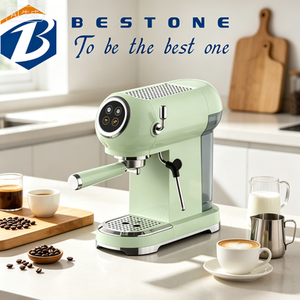 Machine à café expresso automatique 15 bars, style rétro italien, cafetière électrique à filtre avec système d'eau chaude pour la maison et l'hôtel - Product Image 2