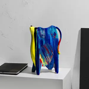 Arte do norte da Europa abstrato criativo gado pêndulo artesanato mobiliário doméstico animal novo armário TV vinho armário decoração