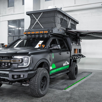 Camper pop-up moderne 4x4 pour camion, remorque de camping-car imperméable, légère, capacité de couchage pour 4 personnes, style extensible