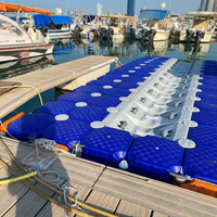 Dock flottant en HDPE 1000*500*400mm avec charnières, certifié CE, durable 15 ans, garantie 3 ans pour bateaux et jet-skis