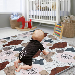 Alfombrilla para el hogar, alfombrilla de juego para bebé, para Corralito, de algodón, lavable, portátil, para <span class=keywords><strong>suelo</strong></span> infantil, Tapis De Jeu, rompecabezas - Product Image 2