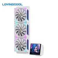 Refroidisseur d'eau OEM/ODM Lovingcool Factory pour CPU, refroidissement liquide DP-01 240MM 360MM, prend en charge la personnalisation GIF/MP4/la surveillance du matériel