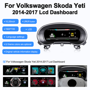 NaviHua - Panel de Instrumentos Digital para Automóvil de 10.25 Pulgadas para Skoda Yeti 2014 2017, Pantalla LCD para Tablero de Instrumentos, Cabina Virtual, Carplay, Nueva Actualización - Product Image 1