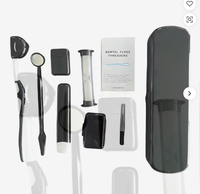 Brosse à dents à poils doux, gomme à effacer les taches, blanchiment des dents, kit d'hygiène buccale de voyage, kit de soins orthodontiques portable 8-en-1