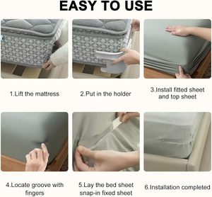 Sangles de maintien pliables robustes ZC-250822-09 colorées pour draps-housses – Gadgets de maintien pour draps-housses qui restent bien en place – Vente en gros - Product Image 3