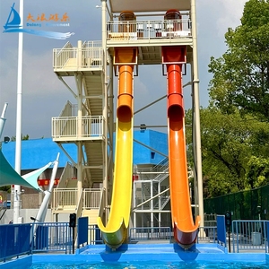Commercial Water Theme Park Equipment <strong>Swimming</strong> <strong>Pool</strong> Adult Big Fiberglass Water <strong>Slides</strong> for <strong>Sale</strong> - Product Image 3