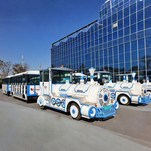 <strong>Outdoor</strong> 42/58/72-Seat Trackless <strong>Train</strong> for Adults Children Steel Construction for Amusement Park Sightseeing Road Tourist Areas - Product Image 2