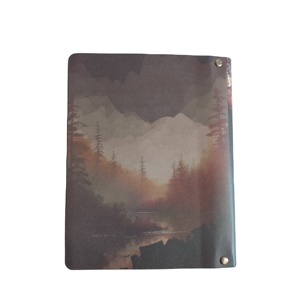 Wholesale A5 Ring Binder PU Soft Cover <strong>Notebook</strong> Office Journal <strong>with</strong> Gold Foil Stamped Printing Refillable Inner <strong>Pages</strong> Bear Theme - Product Image 2