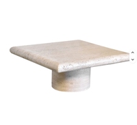 Ensemble de tables basses d'appoint rondes en marbre, petites, modernes, résistantes à l'eau, en pierre naturelle, pour la maison, l'hôtel et le salon