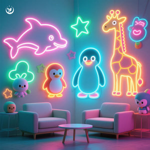 Ewen Giao Hàng Nhanh Tường Trang Trí Nội Thất UV In LED Dấu Hiệu Điện Tử Logo Tùy Chỉnh Đèn Ban Đêm Không Có Moq Dropshipping Neon Dấu Hiệu - Product Image 2