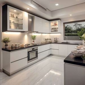 Armoire de cuisine moderne personnalisée pour la maison Armoire de cuisine design pour le salon - Product Image 1