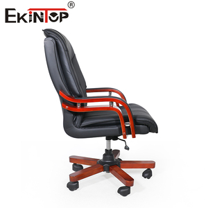 Silla de Oficina Ejecutiva Giratoria de Cuero de Lujo Sinonis, Silla Ergonómica de Respaldo Alto con Reposabrazos Acolchados para Muebles de Oficina - Product Image 4