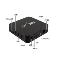 4K Full HD MXQ-PRO Amlogic S805 dört çekirdekli 5G Android 11.1 medya oynatıcı 4K akıllı TV kutusu ile 2.4G Wifi MXQPRO Set Top Box
