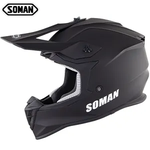 SOMAN ECE Motocross kaskları offroad bisikleti kasko yokuş aşağı yarış güvenlik kask SM633