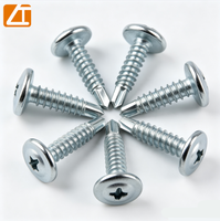 Vis autoperceuse à tête cylindrique pour fixation sécurisée, exportation mondiale, en acier au carbone zingué pour cloisons métalliques avec pointe de perçage