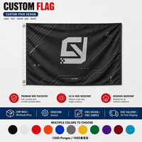 Drapeaux personnalisés en polyester anti-plis, impression numérique, publicité extérieure, promotion, prix de gros direct usine