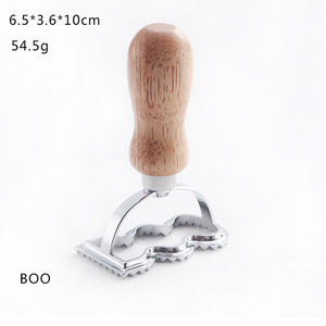 Outils de cuisson carré rond boulette <span class=keywords><strong>ravioli</strong></span> <span class=keywords><strong>emporte</strong></span>-pièce ensemble de timbres avec manche en bois - Product Image 6
