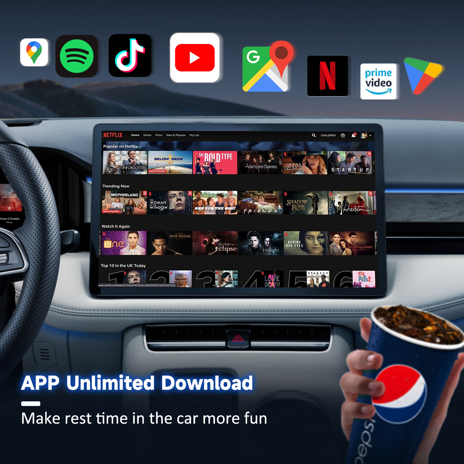 Herilary C8 Wireless CarPlay Adapter - Android 12 for Original 