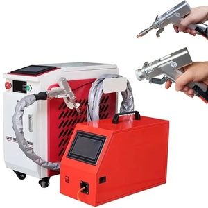 Machine de soudage laser à fibre intégrée 4-en-1 de 1 kW, 380 V, 6 axes, charge utile de 300 kg, laser portatif, alimentation automatique du fil de 10 m - Product Image 2