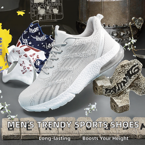 Chaussures de marche rehaussantes pour hommes, nouvelle collection automne, style tendance - Chaussures de sport respirantes à lacets - Product Image 2