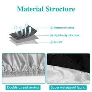 Housse de moto universelle toutes saisons imperméable 190T, protection solaire et extérieure avec trous pour cadenas - Product Image 4