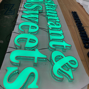 Letras acrílicas luminosas 3d personalizadas, signos luminosos para <span class=keywords><strong>exterior</strong></span>, de construcción, letras de canal LED, para punzonar - Product Image 5