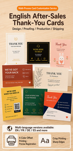 Holographic Thank You <strong>Cards</strong> With Matching Gift Box Iridescent Border Thank You <strong>Note</strong> <strong>Cards</strong> For E-commerce Packaging Custom - Product Image 6
