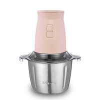 500W ABS 2L glazen kom babyvoedselprocessor (multifunctionele elektrische vleesmolen, blender, snijmachine set, 2 snelheden, laag geluidsniveau voor