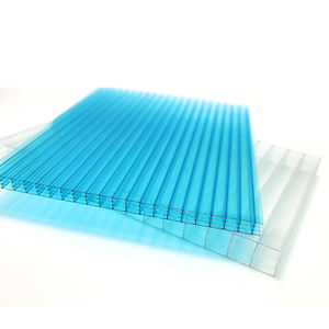 Feuilles de toit en plastique ondulé transparent de 6mm, feuille creuse en <span class=keywords><strong>Polycarbonate</strong></span> de couleur verte - Product Image 2