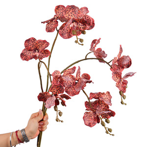 Orchidee <span class=keywords><strong>Vanda</strong></span> Artificiali a Tre Teste dall'Aspetto Naturale - Orchidee Artificiali in Plastica di Alta Qualità Perfette per Matrimoni e Fotografia all'Aperto - Product Image 5