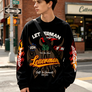 ODM New Arrival Retro Streetwear <b>Waffle</b> Knit Long Sleeve <b>Shirt</b> Custom Sublimation Logo Soft Breathable Top For Men Women Daily - Product Image 2