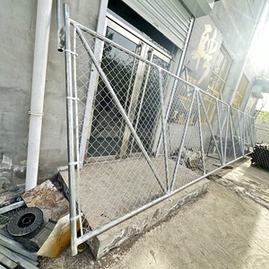 6FT sử dụng mạ kẽm dây kim cương lưới Chuỗi liên kết hàng rào vải CHAINLINK hàng rào với cổng - Product Image 4