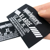 Étiquettes de Cou Tissées Haute Densité Personnalisées avec Logo pour Marques de Vêtements