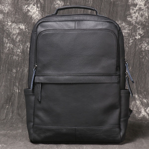 European and American Retro Style Men's Travel <b>Backpack</b> Large Capacity Women's Genuine Cowhide <b>Leather</b> <b>Laptop</b> <b>Backpack</b> - Product Image 3