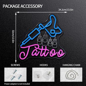 Letrero Luminoso LED de Acrílico para Tatuajes, Luz Decorativa para Entrada de Estudio, Alimentado por USB, Luz Ambiental, Letras Luminosas - Product Image 2