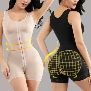 HEXIN Women Lace Body Shaper Slimming Waist Trainer Cincher Underbust Corset Cincher Tummy Belt Bodysuit