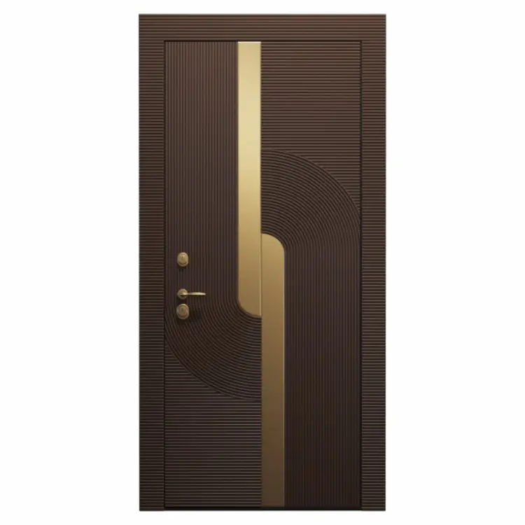 Factory Direct Sale Aluminum carved Exterior Doors For House bulletproof Security Door