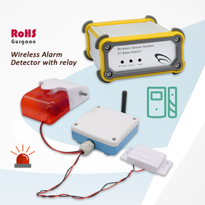 เครื่องตรวจจับสัญญาณเตือนภัยไร้สาย RoHS พร้อมรีเลย์ G7 เซ็นเซอร์ตรวจจับการสั่นสะเทือนของสถานีฐาน สัญญาณเตือนเสียง ระบบเตือนภัยประตูไร้สาย - Product Image 4