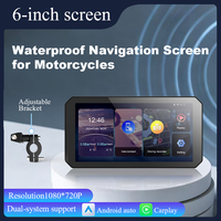 Gallop Sprite Écran portable pour moto 5/6 pouces IPS avec Carplay, DVR, Navigation GPS, Android Auto sans fil, WiFi, Garantie 1 an