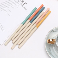Nouvel ensemble de pailles réutilisables en paille de blé naturelle, écologiques et personnalisables, avec brosse de nettoyage, pour fêtes, logo personnalisé