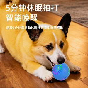 Pelota eléctrica saltarina, pelota automática para provocar gatos, dispositivo de autoentretenimiento y diversión, pelota luminosa colorida para perros - Product Image 5