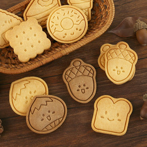 Molde para Galletas con Forma <span class=keywords><strong>de</strong></span> Pequeño Tostado <span class=keywords><strong>de</strong></span> Dibujos Animados, Cortador <span class=keywords><strong>de</strong></span> Galletas con Forma <span class=keywords><strong>de</strong></span> Piña y Castaña, Herramienta para Hornear Fondant en 3D - Product Image 3