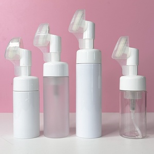Empty Facial Foaming White Foam Cleanser <b>Bottles</b> <b>Pump</b> Foam <b>Bottle</b> and Lash <b>Bottle</b> Soap and Brush - Product Image 3