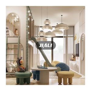 Lit superposé pour enfants avec toboggan et escalier, design luxueux personnalisé, meubles de chambre à coucher, lit queen-size pour enfants, filles - Product Image 6