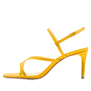 Sandalias de tacón bajo con correa al tobillo y punta cuadrada para mujer, estilo chanclas con tiras, que aumentan la altura, de moda en tallas grandes. - Product Image 1