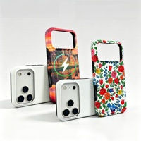Coque de téléphone magnétique 3D vierge pour sublimation, impression latérale, motifs floraux, paysages, finition mate ou brillante pour iPhone 17 Pro Max
