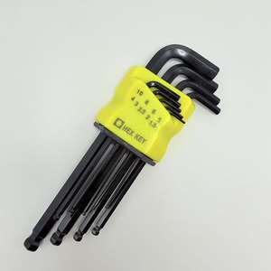 Schwarzes neunteiliges Industriequalität Sechskant-Gehärtetes Steckschlüssel- und Schraubendreher-Set für Fahrradreparatur-Zubehör - Product Image 1